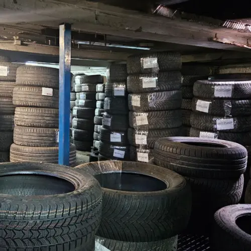 Przechowalnia opon w warsztacie Auto Centrum Mila Service